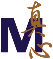 M logo